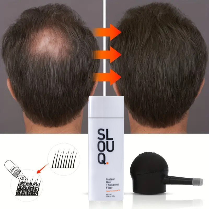 Instant Hair Thickening Kit – Fibers + Spray Applicator + Hairline Comb
