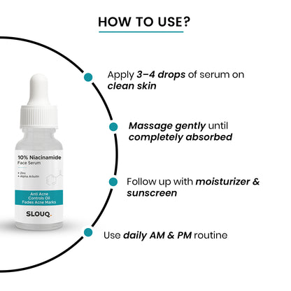 10% Niacinamide Serum for Acne Marks & Oil Control