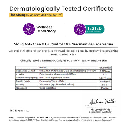 10% Niacinamide Serum for Acne Marks & Oil Control