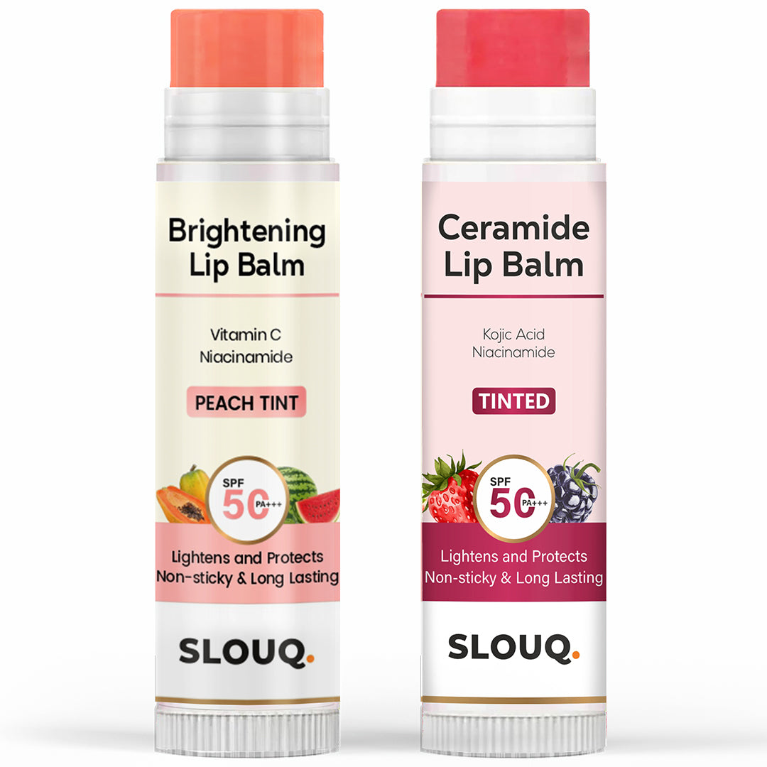 Tinted Lip Balm Combo (Pink + Peach)
