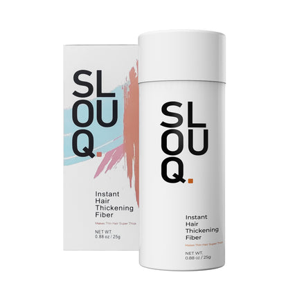 Slouq Hair Thickening Fibers - Instantly Conceals Hair Loss for Men &amp; Women - 25gm