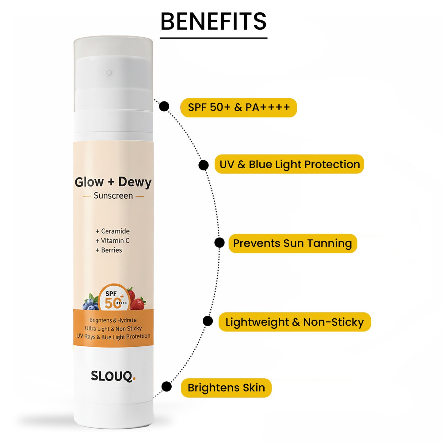Glow+ Dewy Sunscreen SPF 50+ PA++++