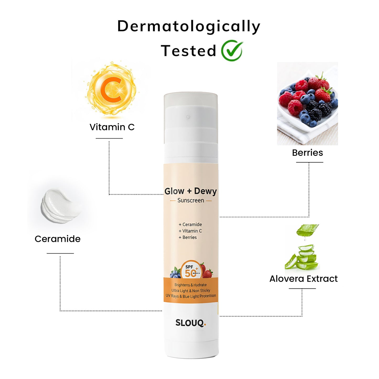 Glow+ Dewy Sunscreen SPF 50+ PA++++