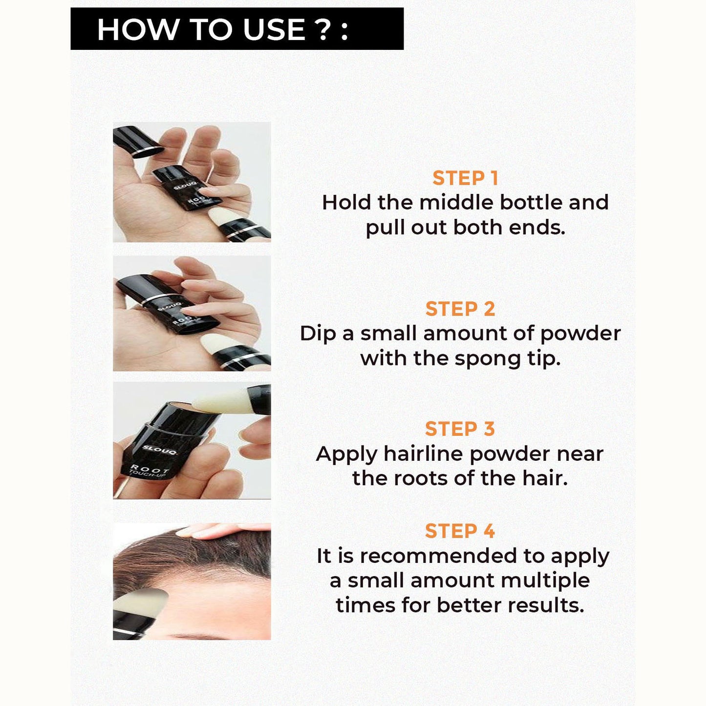 Quick-Fix Root Touch Up for Hairlines & Partings