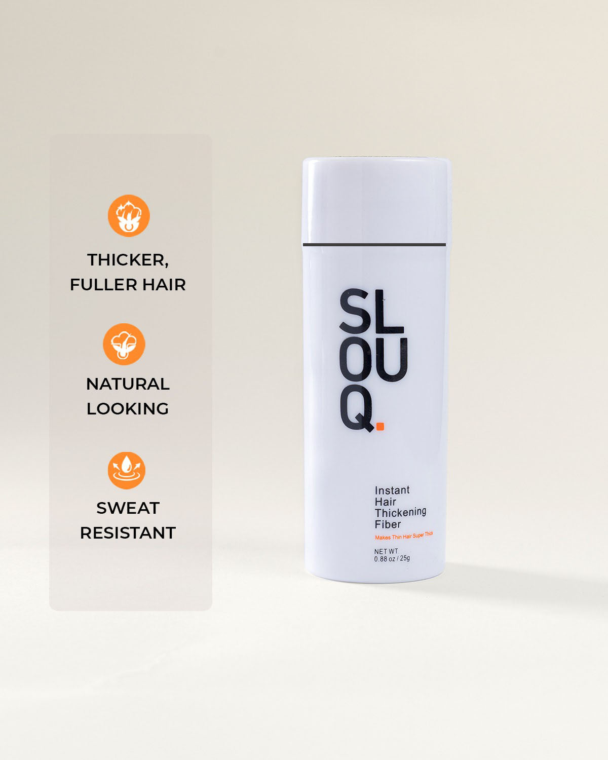 Slouq Hair Thickening Fibers - Instantly Conceals Hair Loss for Men &amp; Women - 25gm